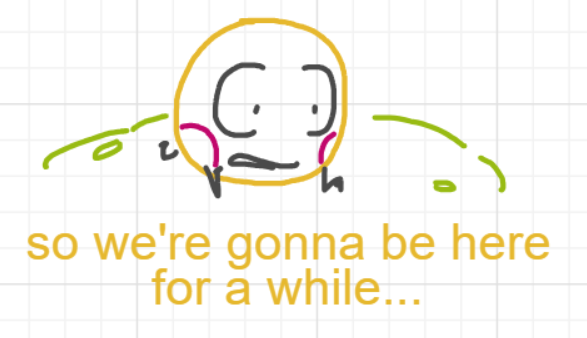 A panel from Ready Oar Knot, episode three of the Board Boards object show by Furretwalk/WalkingFurret.